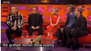 Graham Norton Show S22E09 Sir Elton John Carey Mulligan Stephen Fry Robbie Williams and Pink [upl. by Leksehcey]