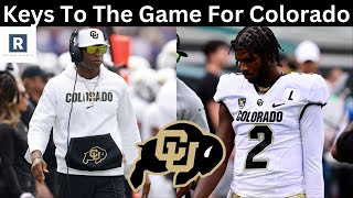 Colorado Football vs Nebraska  Keys To The Game For The Colorado Buffaloes [upl. by Felten]