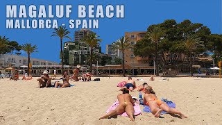 MAGALUF Beach WALKING TOUR Mallorca Spain in 4K [upl. by Llertnod]