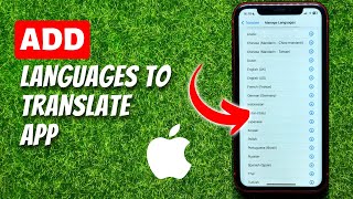 How to Add Languages to Translate App on iPhone [upl. by Poole]