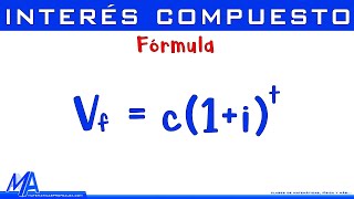 Fórmula del interés compuesto  Explicación [upl. by Nreval608]