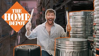 Music producer remakes Home Depot theme song in the store [upl. by Teodoro]