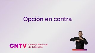 Franja Plebiscito Constitucional Opción en contra [upl. by Buckingham]