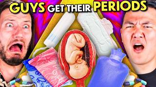 Guys Get Their Period For The First Time  Guys React [upl. by Lewert355]