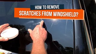 🚗💨 How To Remove Scratches From Windshield 🧽🚿 [upl. by Pollard]