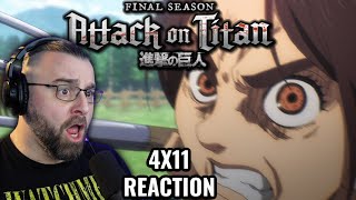 ATTACK ON TITAN 4X11 REACTION Deceiver Shingeki No Kyojin [upl. by Dieball]