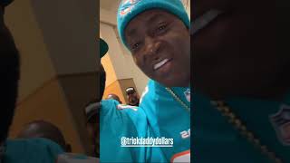 Rick Ross amp Flo Rida Wish Trick Daddy A Happy Birthday at Miami Dolphins Football Game rickross [upl. by Gambrill]