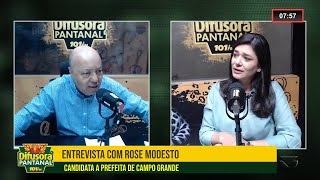 Entrevista com Rose Modesto candidata a prefeita de Campo Grande [upl. by Crotty304]