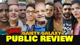 Simmba Movie PUBLIC REVIEW At Gaiety Galaxy  Ranveer Singh Ajay Devgn Sara Khan  Rohit Shetty [upl. by Samalla]