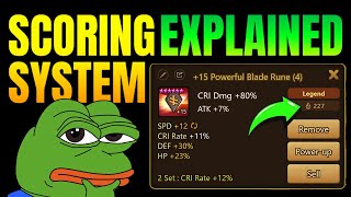 Explaining The NEW Rune Scoring System In Summoners War [upl. by Podvin]