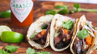 Mario Batalis Sweet amp Spicy Steak Fajita Tacos [upl. by Tyler]