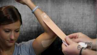 Elbow Taping Instructions using StrengthTape Kinesiology Tape [upl. by Naj]