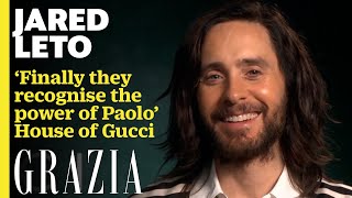 Jared Leto Cant Stop Doing His Italian House Of Gucci Accent During This Interview [upl. by Kirtap]