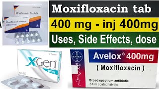 Moxifloxacin 400 mg tablet  Moxifloxacin 400 mg injection  Uses Side Effects Dosage [upl. by Seftton]