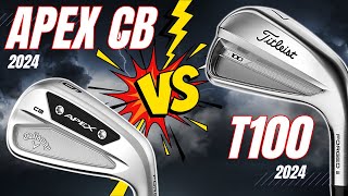 Unveiling the Battle Titleist T100 vs Callaway Apex CB for 2024 [upl. by Marcell]