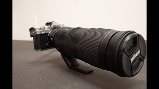 Objektiv AFS Nikkor 200500mm f56E ED VR [upl. by Airom]