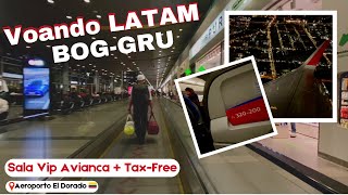 🇨🇴 Voando LATAM BOGGRU  Sala Vip AVIANCA  TAXFREE Colômbia PatriciaViaja [upl. by Auston]