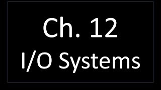 12 IO Systems  Operating Systems 作業系統  TeiWei Kuo 郭大維 [upl. by Harley]