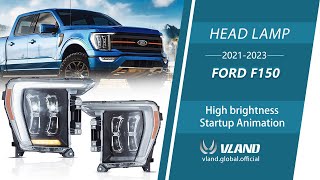 Full LED super brightVland Headlights For 2123 Ford F150 14th Gen [upl. by Baylor]