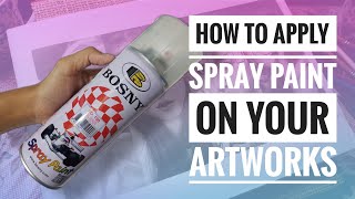 How to apply No190 Clear spray paint for portraits Bosny Spray paint JOANVI ARTS [upl. by Posner68]