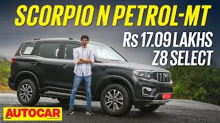 Mahindra Scorpio N Z8 Select review  203hp at Rs 1709 lakh  First Drive  Autocar India [upl. by Roderica]