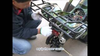 TAOTAO 110D1 ATV Assembly Instructions [upl. by Betty]