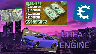 HOW TO USE CHEAT ENGINE ON GTA 5INFINITE MONEY🤑 [upl. by Anert]