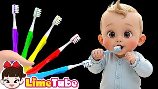 brushing teeth amp Johny Johny Yes Papa more Nursery Rhymes amp Kids Songs  Kindergarten  LimeAndToys [upl. by Derman705]