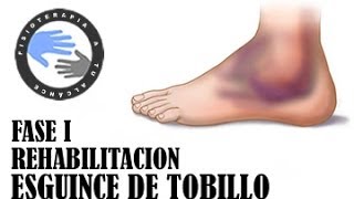 Esguince de tobillo ejercicios y rehabilitacion fase 1 [upl. by Atimed453]