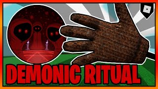 How to get the quotDEMONIC RITUALquot BADGE  LEASH GLOVE in SLAP BATTLES👏  Roblox [upl. by Emma272]