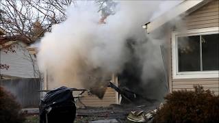 HOUSE FIRE IN FARMINGVILLE NY [upl. by Oiceladni]