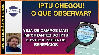 IPTU CHEGOU E AGORA O QUE OBSERVAR AO RECEBER O IMPOSTO [upl. by Allak929]