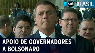 Eleições Bolsonaro recebe apoio de mais seis governadores  SBT Brasil 061022 [upl. by Mikel]