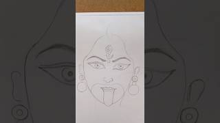 Maa Tara drawing with oil pastelart trending youtubeshorts youtube shortvideo shorts short [upl. by Akihsat]