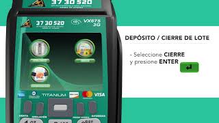 POS  Verifone  DEPOSITO CIERRE DE LOTE [upl. by Eidde288]