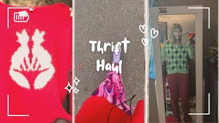 Thrift Haul  Try On [upl. by Allimak]