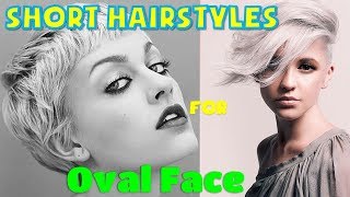 40 BEST Short Hairstyles for Oval Face Women Ideas 2018  2019 [upl. by Alyled]