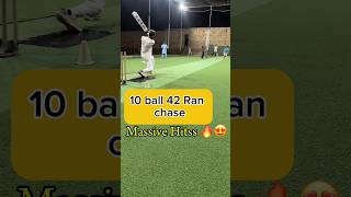 Best batting cricket history batting in Maxwell style 6 ball 42 Ran chase cricket viralvideo [upl. by Roselyn715]