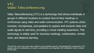 VTC  Video Teleconferencing [upl. by Vannie]