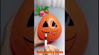 🎃 Crea Adornos Espeluznantes para Halloween Fácilmente 👻🕸️ [upl. by Darnok]