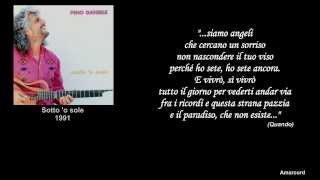 Pino Daniele  Per te con frasi di Pino Daniele [upl. by Atikan]