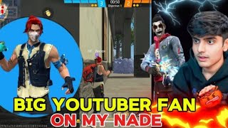 BIG YOUTUBER FAN ON MY NADE  GRENADE KING 💣💣  BEST NADER  HF NADER [upl. by Lehpar160]