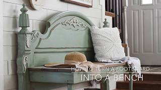 How to Turn a Footboard into a Bench [upl. by Pincince886]