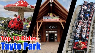 Top 10 rides at Tayto Park  2021 [upl. by Tristan]