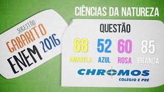 Gabarito ENEM 2016 CHROMOS  Prova Amarela Questão 68 [upl. by Gnart341]