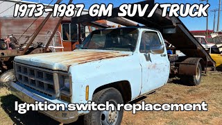 197387 Chevrolet and GMC SUV and Truck Ignition switch replacement [upl. by Donielle186]