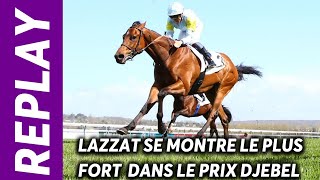 Prix Djebel Gr3  Lazzat préserve son invincibilité [upl. by Zobias421]