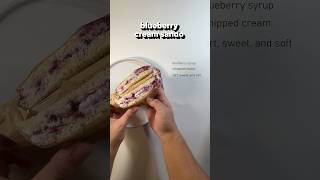 Japanese Konbini Food Blueberry Cream Sando [upl. by Janaya]