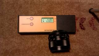 Ratioactive lens thoriated MamiyaSekor 55mm f14 and my Geiger counter [upl. by Swart990]