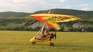 My flight in a powered hang glider [upl. by Sabina731]